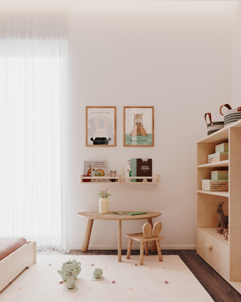 Quarto de Bebé de Sistema Montessori