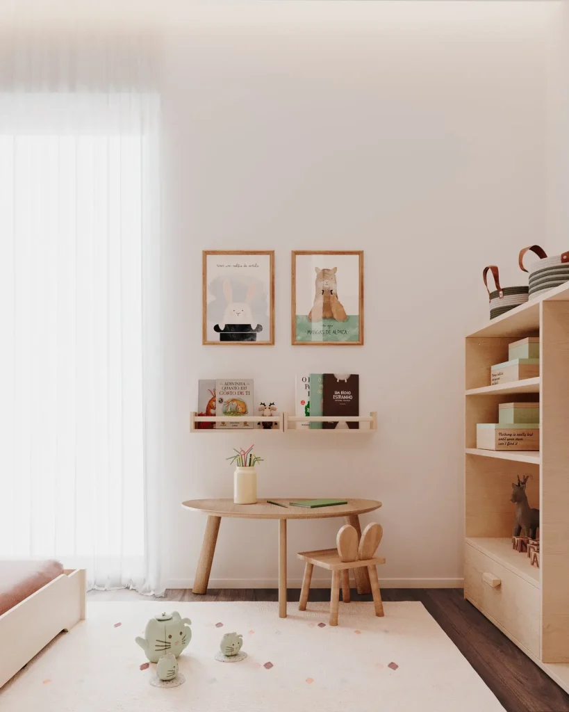 Quarto de Bebé de Sistema Montessori